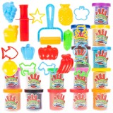 Joc interactiv cu plastilina colorata + matrite și forme, Malplay 107267
