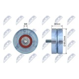 Rola intinzator curea transmisie Mercedes Clasa E Cdi 02.2003-, 398-98