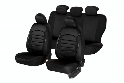 Set Huse Scaun Urban Negru foto