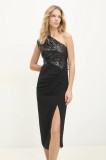 Answear Lab rochie culoarea negru, midi, mulată
