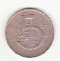 Cehoslovacia 5 coroane 1973 foto