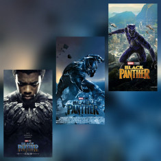 Poster Pantera Neagra Black Panther Killmonger Shuri Marvel Afis A3 foto