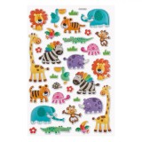 Autocolante Pop-Up Animale, Multicolor, Set 32 Bucăți, Detalii cu Glitter, Oem