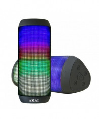 Boxa activa portabila akai cu bluetooth si led-uri output:2x3w compatibilitate: foto