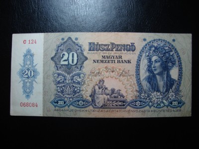 UNGARIA 20 PENGO 1941 foto