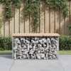VidaXL Bancă de grădină, design gabion, 83x44x42 cm, lemn masiv de pin 834356