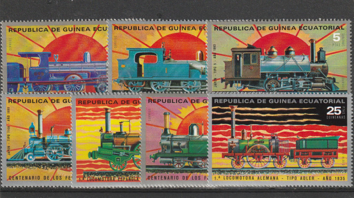 Locomotive vechi,Guineea Ecuatoriala .