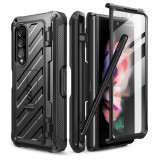 Husa Supcase Unicorn Beetle Pro pentru Pen Samsung Galaxy Z Fold 3 Negru, Carcasa