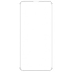 Folie Protectie Ecran Forever pentru Apple iPhone XS Max, Sticla securizata, Full Face, 5D, Alba