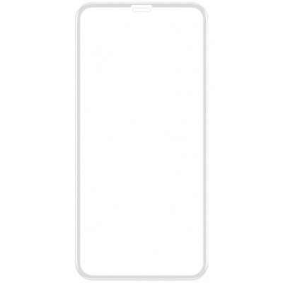 Folie Protectie Ecran Forever pentru Apple iPhone XS Max, Sticla securizata, Full Face, 5D, Alba foto