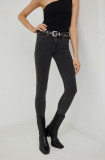 Lee jeansi Scarlett Black Mid Stone femei , medium waist