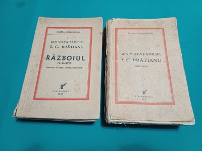 DIN VIAȚA FAMILIEI I.C. BRĂTIANU / SABINA CANTACUZINO / 2 VOL. / 1933, 1937 / 6 foto