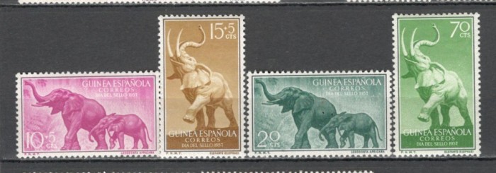 Guineea Spaniola.1957 Ziua marcii postale-Animale GX.57