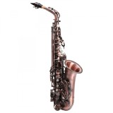 Cumpara ieftin Saxofon Alto Classic Cantabile AS-450 Eb Antique Red Wine, clapa F#, mustiuc, geanta transport, pamatuf