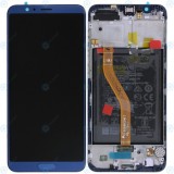 Huawei Honor View 10 (BKL-L09) Capac frontal al modulului de afișare + LCD + digitizer + baterie bleumarin 02351SVW 02351SXB