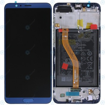 Huawei Honor View 10 (BKL-L09) Capac frontal al modulului de afișare + LCD + digitizer + baterie bleumarin 02351SVW 02351SXB foto