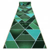 Runner anti-alunecare TR&Oacute;JKĄTY triunghiuri, verde guma, 67 cm