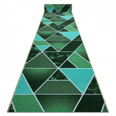 Runner anti-alunecare TR&amp;Oacute;JKĄTY triunghiuri, verde guma, 110 cm foto
