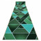Runner anti-alunecare TR&Oacute;JKĄTY triunghiuri, verde guma, 120 cm