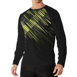 Tricou sport cu m&acirc;neci lungi pentru bărbați, protecție UV, respirabil, uscare rapidă &ndash; roz XXL