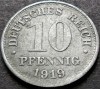 Moneda istorica 10 PFENNIG - GERMANIA, anul 1919 * cod 3730 = excelenta, Europa