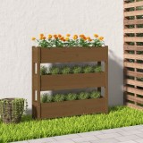 Cumpara ieftin Jardinieră, maro miere, 112x25x104,5 cm, lemn masiv de pin