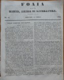 Cumpara ieftin Ziarul Foaia pentru minte , inima si literatura , nr.17 , 1856