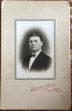SLANIC MOLDOVA/FOTO VECHE PE SUPORT CARTON cu DEDICATIE si DATATA 1926/165X105mm
