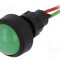 Lampă de control LED verde 12-24V ELPROD &Oslash;13mm