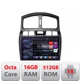Navigatie Hyundai Santa Fe 2000-2006 Android radio gps internet 8 core QLED 2K 16+512 360 Edotec CarStore Technology