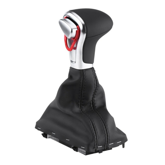 Nuca si manson din piele, pentru schimbator de viteze cutie automata, compatibil cu Audi A3, A4, A5, A6, Q5, Q7 S-line