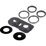 Cumpara ieftin Geam Camera Spate Xiaomi Redmi Note 13 4G, Wide + UltraWide, cu Rama, Negru