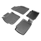 Set de 4 covorase cauciuc 3D stil tavita premium pentru Toyota Auris E15 2006-2012, Recambo