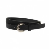 Curea dama, casual-eleganta, din piele ecologica, latime 1.8 cm, negru - CKD031