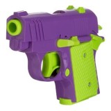 Pistol de jucărie 3D, Mov și Verde Lime, 12.5x2x8cm, CMCLASS