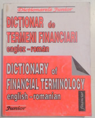 DICTIONAR DE TERMENI FINANCIARI ENGLEZ-ROMAN foto