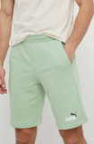 Cumpara ieftin Puma pantaloni scurți bărbați, culoarea verde, melanj 586766