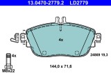 ATE 13.0470-2779.2 ATE Ceramic set placute frana,frana disc