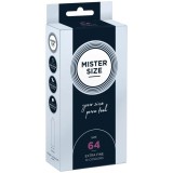 Pachet 10 Prezervative Mister Size (64 mm)