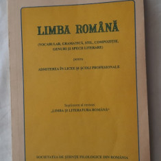 LIMBA ROMANA VOCABULAR GRAMATICA STIL COMPOZITIE GENURI SI SPECII LITERARE