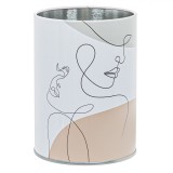 Suport Pixuri Metalic, Model Abstract, Diametru 8x10 cm, Oem