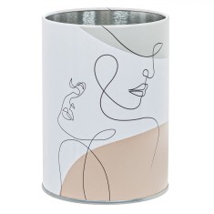 Suport Pixuri Metalic, Model Abstract, Diametru 8x10 cm