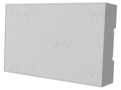 Carcasă pentru șină DIN, gri, 90x142x32 mm, 8 module foto