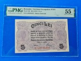 5lei BGR din 1917 PMG55