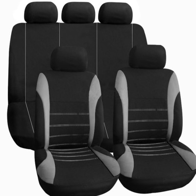 Set huse scaun auto ieftine, Universale 9 piese, model H-LINE - GRI foto
