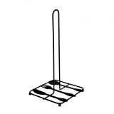Suport Rola Servetele Bucatarie Metal Negru, Model Tacamuri, Diametru 12.5cm, Inaltime 32.5cm