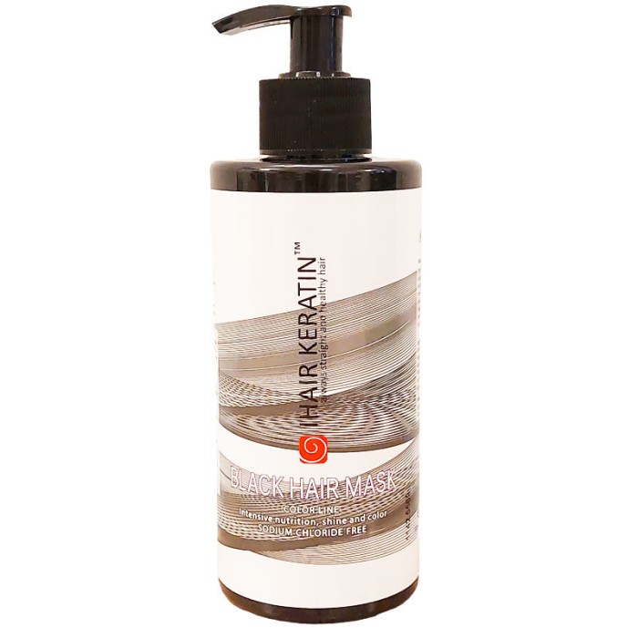 Masca Coloranta Neagra Ihair Keratin 300ml