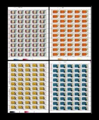 ✅ RO 1999 / LP 1491 ,&quot;Secolul XX - II Millenium &quot;,serie in COLI de 50 de marci,MNH