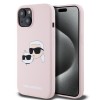 Husa pentru iPhone 15 / iPhone 14 / iPhone 13 - Karl Lagerfeld Silicone MagSafe (KLHMP15SSKCHPPLP) - Pink Karl&amp;Choupette