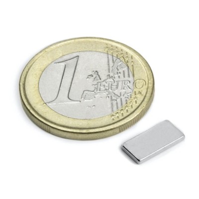 Magnet neodim bloc, 10x5x1 mm, putere 650 g, N50 foto